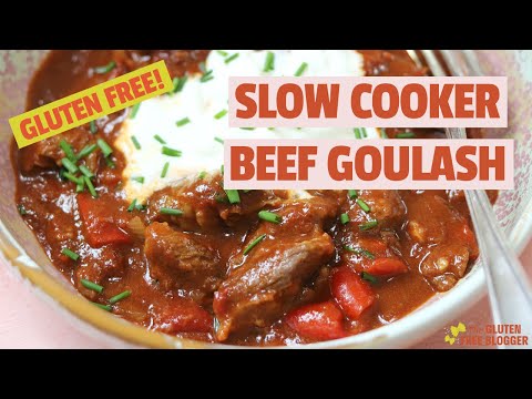 Slow Cooker Beef Goulash {Gluten Free}