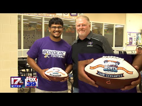 Belvidere's Juan Cervantes honored by the Chicago Bears; gets to attend game versus Dallas