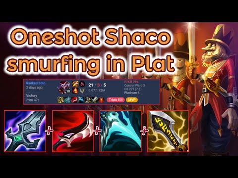 21 Kills Shaco smurfing in Plat - S13 Ranked [League of Legends] Full Gameplay - Infernal Shaco