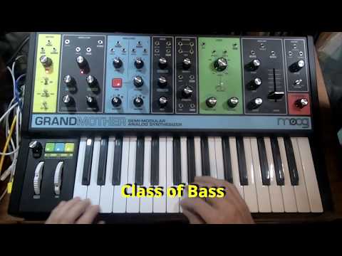 Moog Grandmother How to make 7 Bass Patches