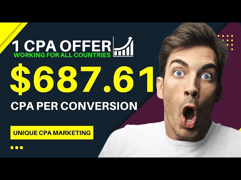 , title : '1 Offer For All Country, MAKE $687.61 CPA, CPA Marketing, Promote CPA Offers For Free, Online Income'