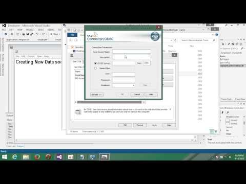 Visual Basic Net Tutorial with MySql database 24 Creating New Data Source for crystal reporting