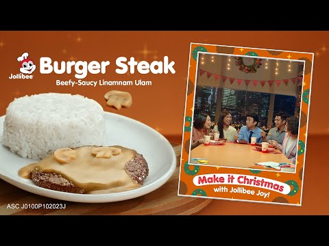 Faça o Natal com Jollibee Burger Steak!
