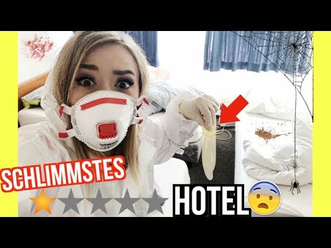 verbringe 24 STUNDEN im SCHLIMMSTEN HOTEL MEINER STADT  - CHALLENGE