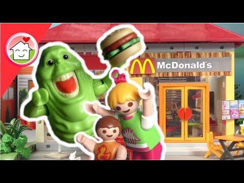 Playmobil Film deutsch - Ghostbusters im McDonalds - Kinderfilm von Familie Hauser