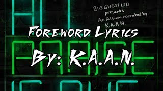Foreword Lyrics (By: KAAN) |KAAN Lyrics| - YouTube