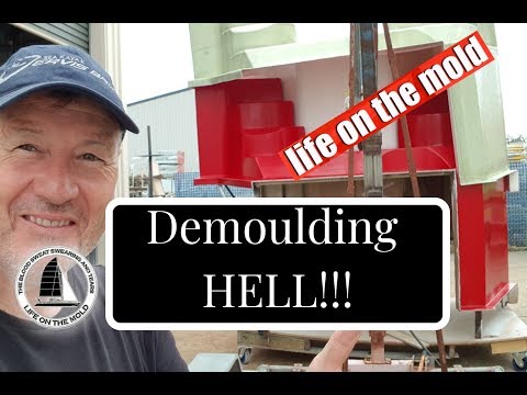 Ep059 Demoulding the Companionway Module - Life On The Hulls  - Catamaran Build