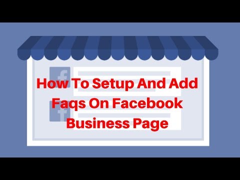 How To add Faqs option On Facebook Business Page