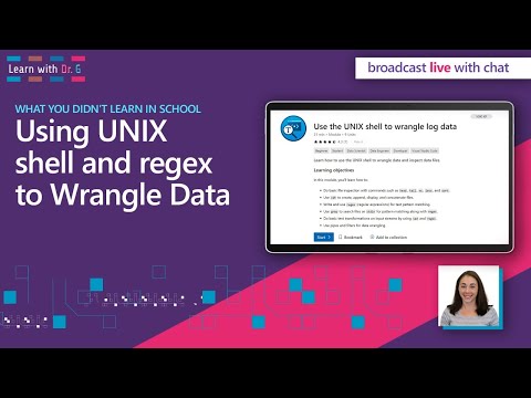 Using UNIX shell and regex to Wrangle Data | Learn with Dr G