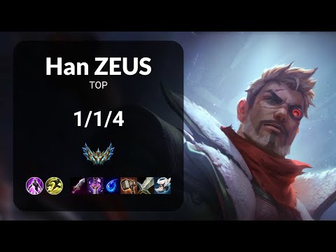 Han Zeus Jayce vs Rumble TOP - KR CHALLENGER Patch 15.9