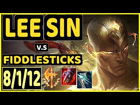 LEE SIN vs FIDDLESTICKS - 8/1/12 KDA JUNGLE GAMEPLAY - EUW Ranked MASTER