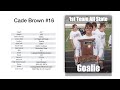 Cade Brown 2017 Junior Year Highlights 