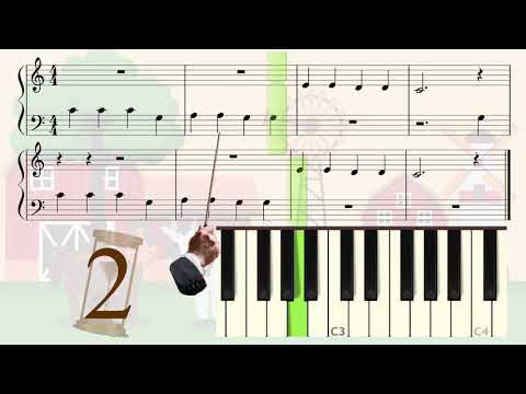 No Sítio do Velho Mário - 10 - Piano - Nível Iniciante | Old Macdonald had a Farm - 10