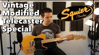 Video thumbnail for Squier Vintage Modified Telecaster Special! - demo/review by Landon Bailey