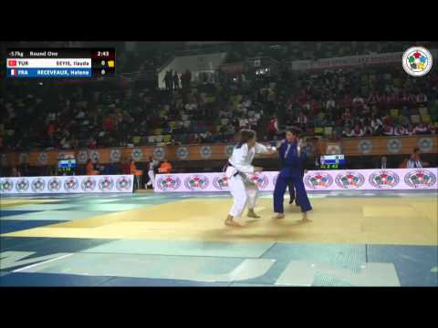Ilayda SEYIS (TUR) Vs Helene RECEVEAUX (FRA) - Judo Grand Prix Samsun 2014 [-57kg]