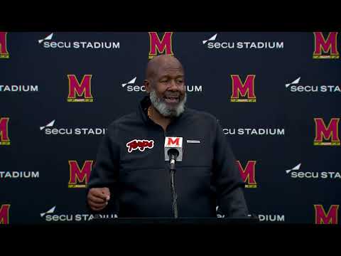 Maryland Football  Head Coach Mike Locksley after Nebraska Press Conference  2025
