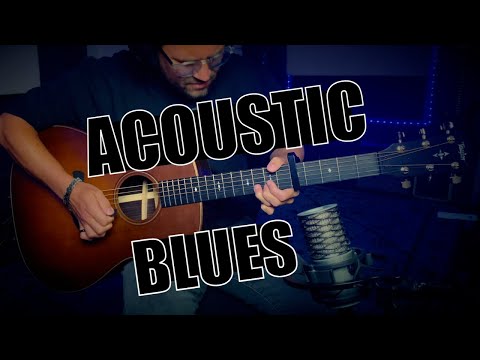 Easy Acoustic Blues | Clapton Style Guitar Backing Track (A)