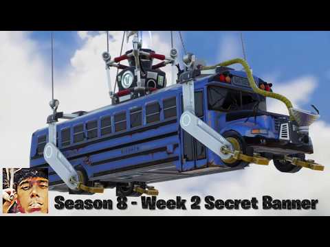 Fortnite Season 8 - Week 2 Secret Banner Location