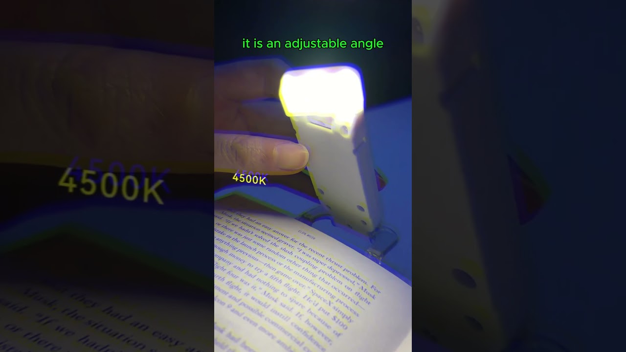 📖✨ Read Anywhere, Anytime with the Clip-On Book Lamp! ✨🌙 #shorts # #amazonfinds #amazon