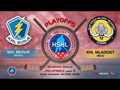 Highlights - Game 2 - Playoffs S 2020/21 - KHL Munje vs KHL Mladost