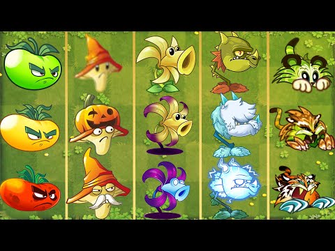 PvZ 2 Gameplay - The Supreme Power Of Plants Evolution - NOOB vs PRO vs GOD - Plant Vs Plant