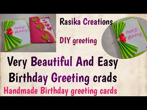 Birthday Greetings | Handmade Birthday Greetings Easy | How To Make Birthday Greetings | #craft
