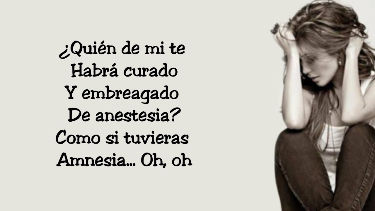 Amnesia (Letra) - Anahi