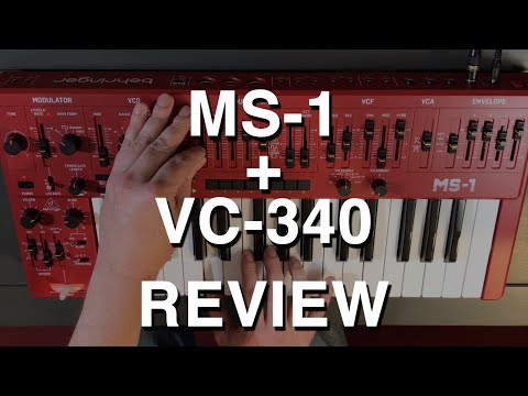 Review: Behringer MS-1 Synthesizer + VC-340 Vocoder w/ Roland SH-101 Comparison MS-101 MS101 VP330