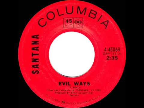 1970 HITS ARCHIVE: Evil Ways - Santana (mono 45)