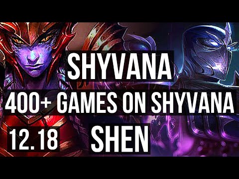 SHYVANA vs SHEN (TOP) | 400+ games, 2/1/4 | KR Diamond | 12.18