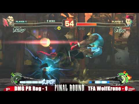 Final Round XIV ssf4 Losers Finals dmg PR balrog vs MCZ MRN Wolfkrone
