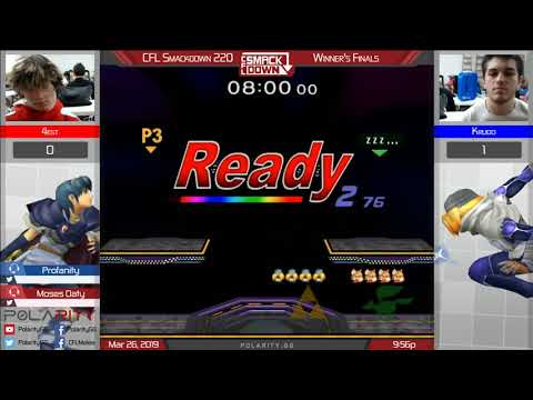 CFL Smackdown 220 Melee - 4est (Marth, Fox) vs Krudo (Sheik) - Winners Finals