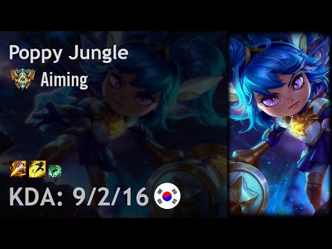 Poppy Jungle vs Lee Sin - Aiming - KR Challenger Patch 6.24