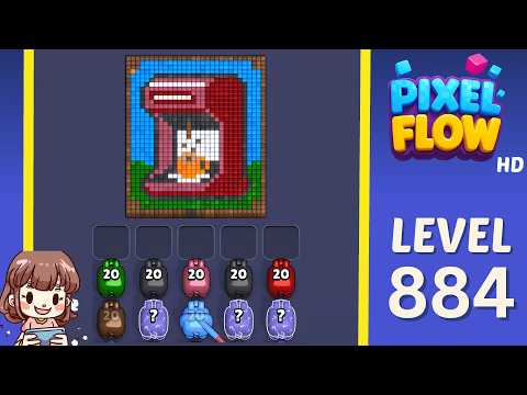 Pixel Flow Level 884 Walkthrough