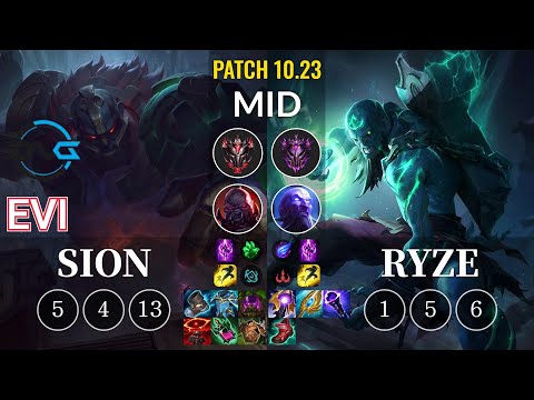 DFM Evi Sion vs Ryze Mid - KR Patch 10.23