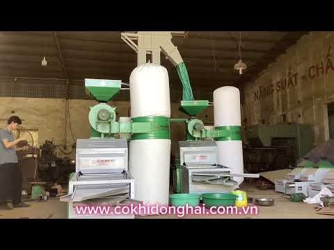 Máy sàng tách đá sạn, tạp chất, phân sai cà phê nhân Cơ Khí Đông Hải 1,5-2 tấn/h 