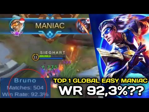 WIN RATE 92%??? WAJIB TONTON SIH INI TOP 1 GLOBAL BRUNO SIEGHART | BUILD GAMEPLAY