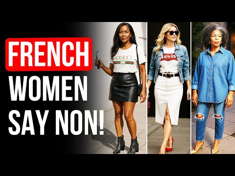 9 Things Parisian Women Over 50+ Would NEVER Be Seen Wearing!