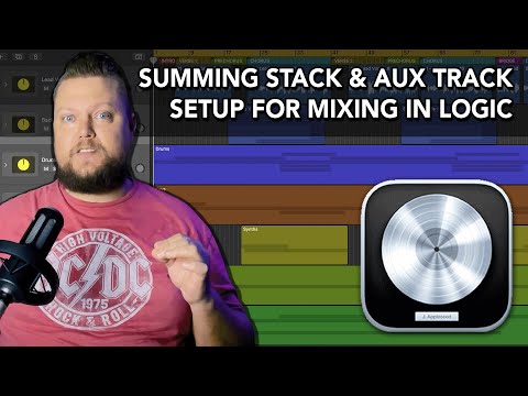 Logic Pro - Summing Stack + Aux Track Mixing Setup