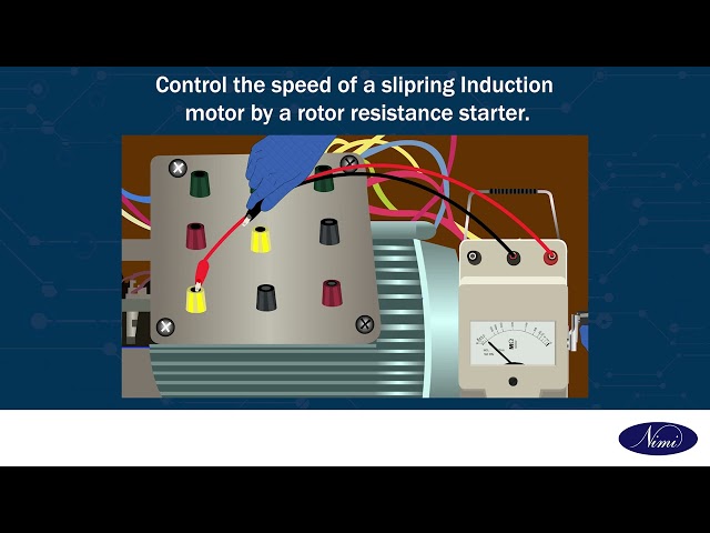 Perform speed control of three phase induction motor by various methods 