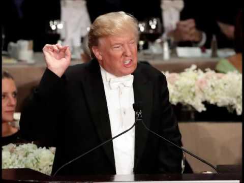 Donald Trump snatches defeat from the jaws of victory at the Albert Smith Memorial Dinner