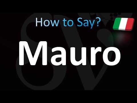 How to Pronounce ''Mauro'' Correctly! (Italian)