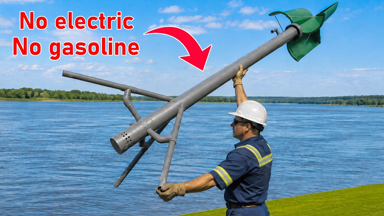 I made an Infinite Water Pump that needs No Electricity — Free Forever