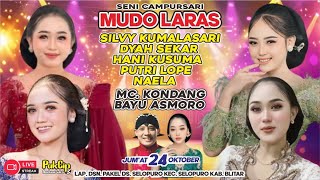 Download lagu #LiVE Campursari MUDO LARAS Full Bintang BT SiLVY KUMALASARi /24-10-2025/ Lap.Pakel Selopuro Blitar mp3