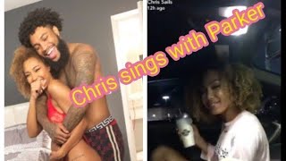 Chris and Parker singing | Chris and Queen