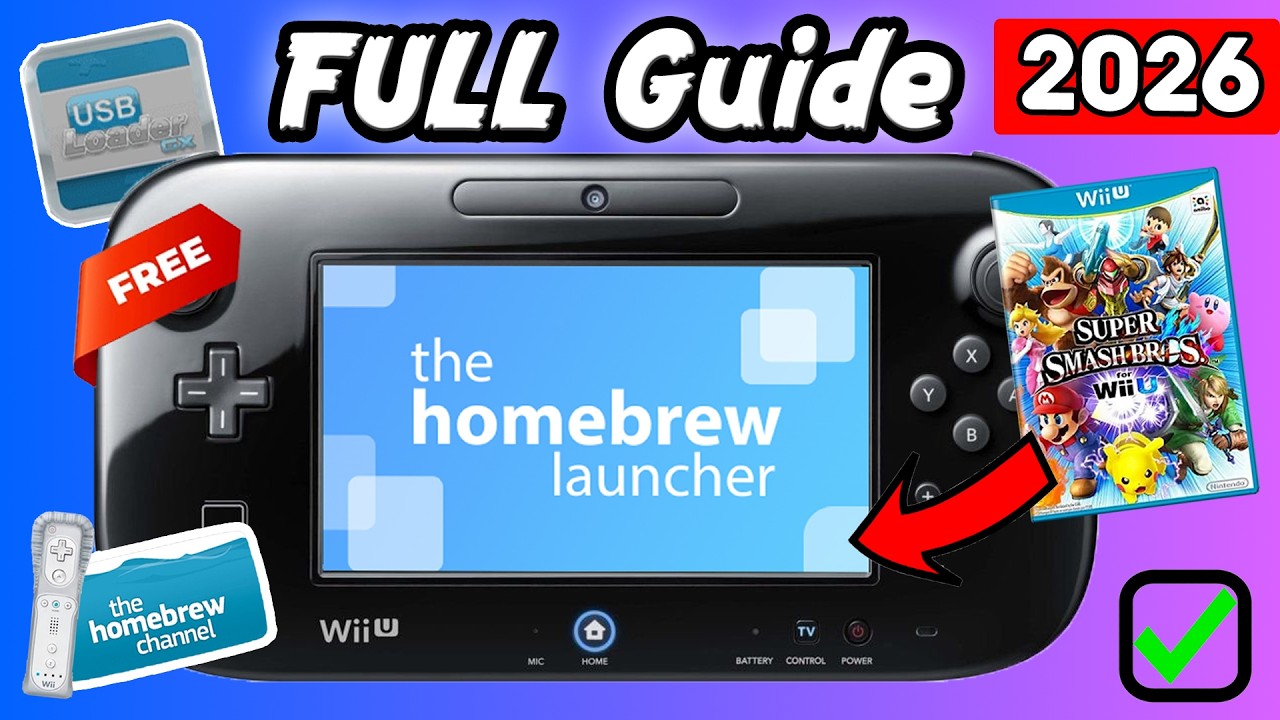 How to Mod your Wii U & vWii in 2026! | Aroma CFW, HB Appstore, USB Loader GX + More!