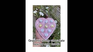 Grab chocolate box for only Rs180 / Heart shaped chocolate box / gift it to your loved ones😍😍