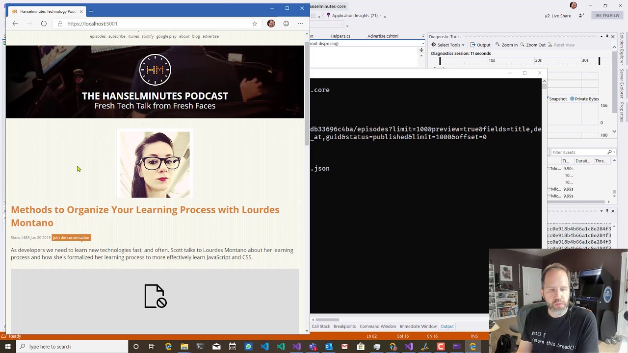 screenshot of Code like Scott video