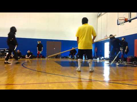 Ben Floyd vs Arturo Medina Longsword Fechtschule America 2013