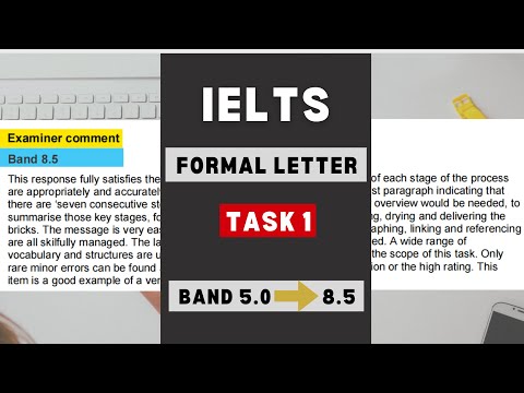 IELTS WRITING TASK 1 - FORMAL LETTER (GT )